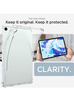 Rock Pow Clear Case for Samsung Tab S9 FE 10.9 inch 2023 Tablet Case Clear Soft TPU Ultra-Thin Cover Full Coverage Corner Air-Cushion Shockproof Protective Bumper Case for Samsung Tab S9 FE (SM-X510/X516B/X518U) 10.9 Inch  - Image 3
