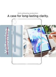 Rock Pow Clear Case for Samsung Tab S9 FE 10.9 inch 2023 Tablet Case Clear Soft TPU Ultra-Thin Cover Full Coverage Corner Air-Cushion Shockproof Protective Bumper Case for Samsung Tab S9 FE (SM-X510/X516B/X518U) 10.9 Inch  - Image 4