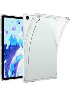 Rock Pow Clear Case for Samsung Tab S9 FE 10.9 inch 2023 Tablet Case Clear Soft TPU Ultra-Thin Cover Full Coverage Corner Air-Cushion Shockproof Protective Bumper Case for Samsung Tab S9 FE (SM-X510/X516B/X518U) 10.9 Inch  - Image 1