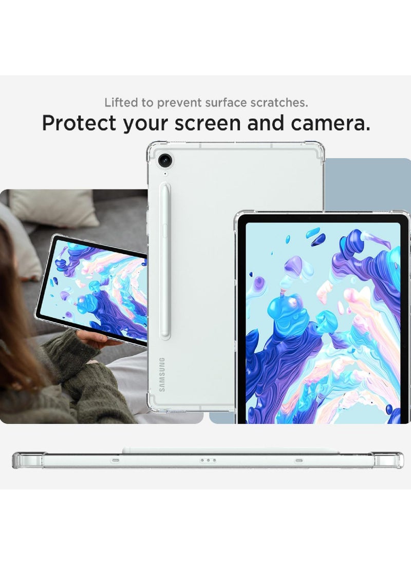 Rock Pow - Clear Case for Samsung Tab S9 FE 10.9 inch 2023 Tablet Case Clear Soft TPU Ultra-Thin Cover Full Coverage Corner Air-Cushion Shockproof Protective Bumper Case for Samsung Tab S9 FE (SM-X510/X516B/X518U) 10.9 Inch - Image 1