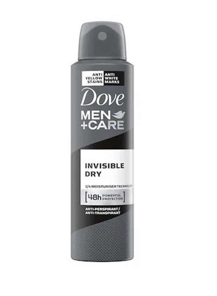 Dove Men+Care Invisible Dry Spray Anti-Perspirant Deodorant 150ml Pack of 12  - Image 2
