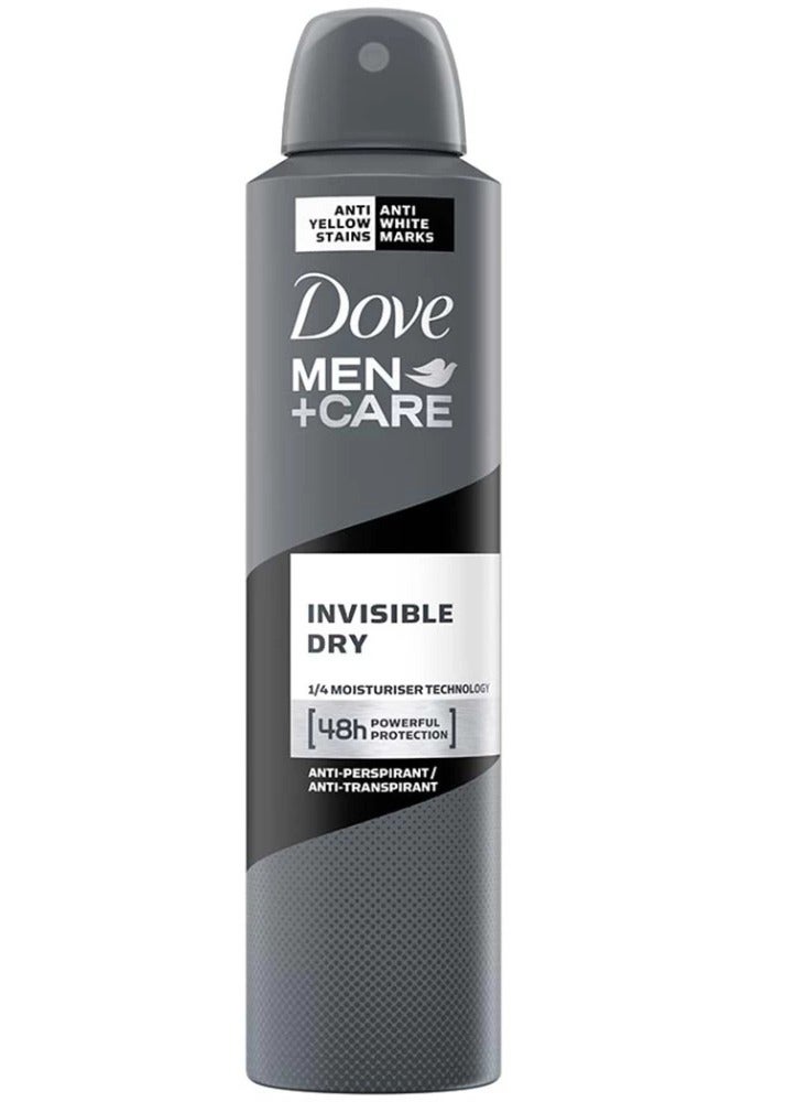 Dove Men+Care Invisible Dry Spray Anti-Perspirant Deodorant 150ml Pack of 12  - Image 3