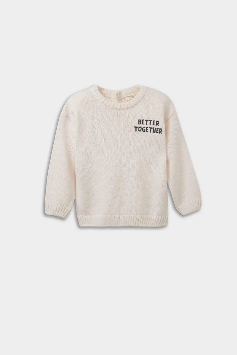 ديفاكتو Baby Boy Crew Neck Printed Pullover