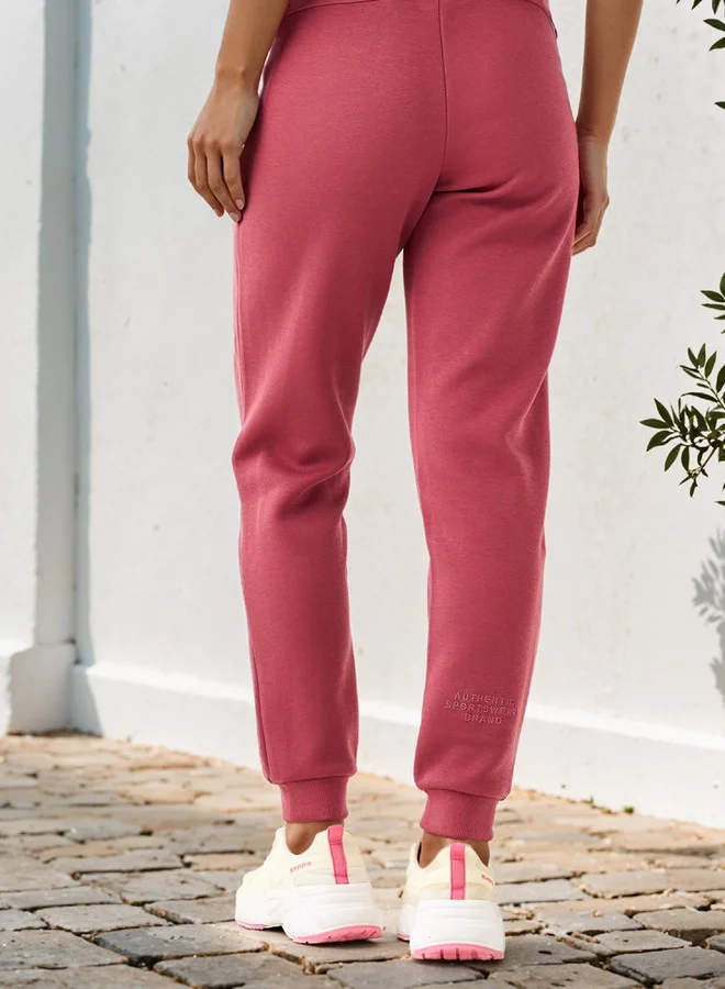 Kappa Kappa Panelled Joggers with Drawstring Closure and Pockets