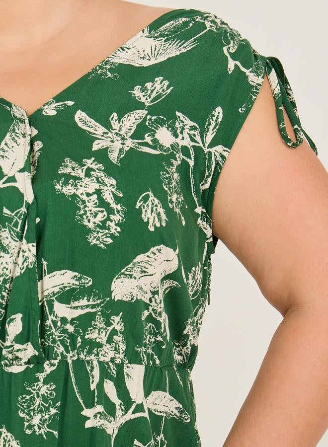 Styli Floral Print Midi Dress - Image 3