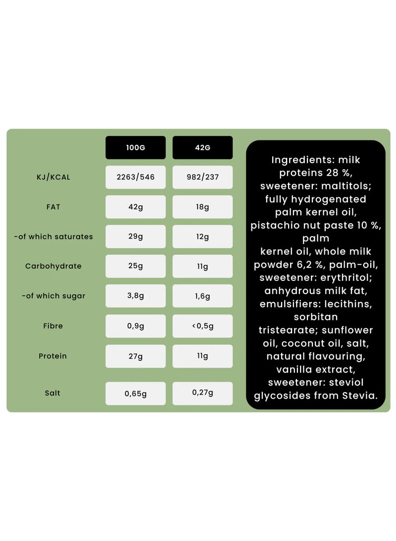 Nutry Nuts Nutrend Protein Pistachio Butter Cup 42g – Pack of 12 - Image 2