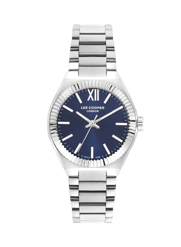 لي كوبر Lee Cooper LC07970.390 Women Analog Display Watch & Metal Strap Silver