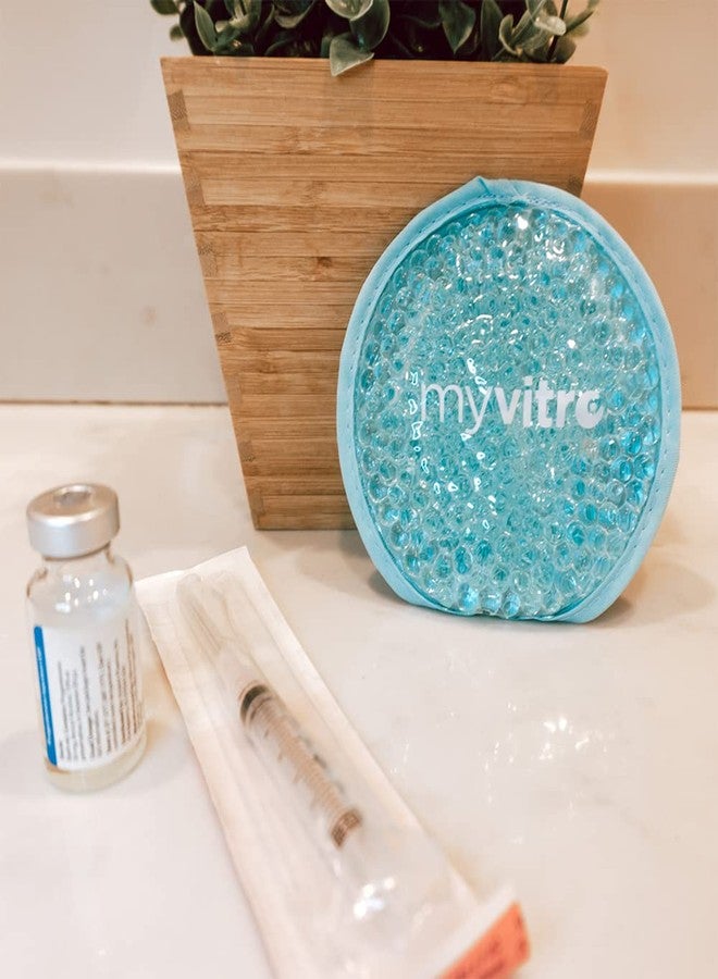 MyVitro Plush Hot + Cold Packs from MyVitro| Set of 2 | Great IVF Gift | Reusable Ice Pack for IVF to Help Injection Pain | Hot or Cold | Blue, 4.75” Round - Image 4