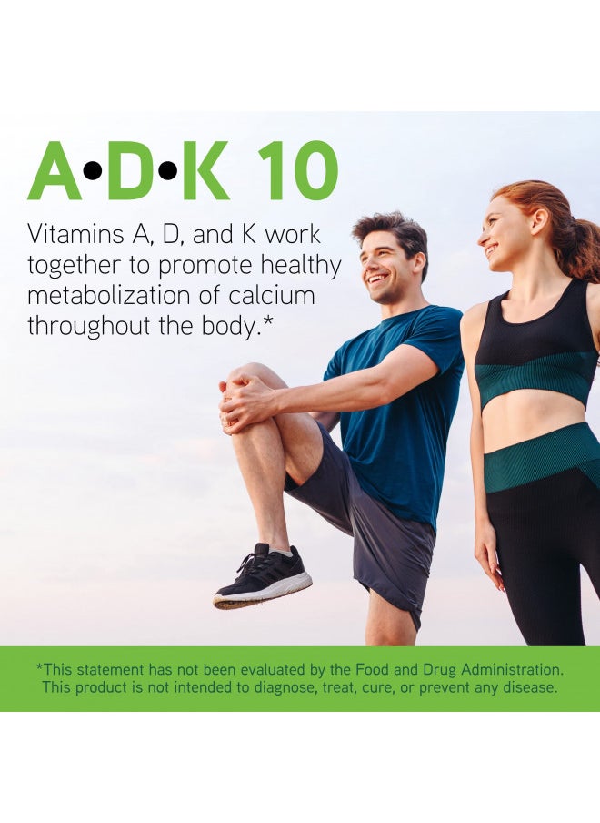 Davinci DAVINCI Labs ADK 10 - Helps Support Bone, Heart & Immune Health* - Dietary Supplement with Vitamins A, D3 & K2 (as MK-7) - Vegetarian, Gluten Free & Soy Free - 90 Capsules  - Image 3