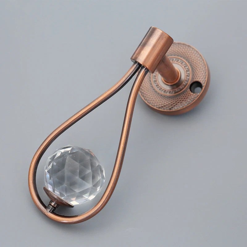 Y&D Modern Simple Metal Shower Curtain Rings Decorative Wall Drapery Holdback Hooks - Hanging Curtain Accessories Set - Image 1