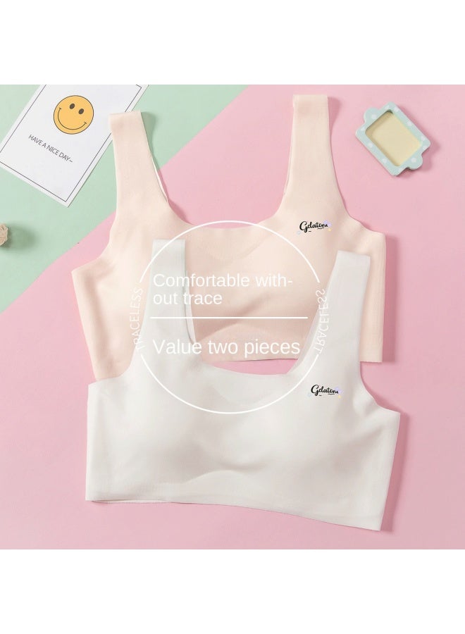 DEESHA Pack】girls' Stage 2 Cloud Seamless Training Bras For Teens 12-16 Years - Image 2