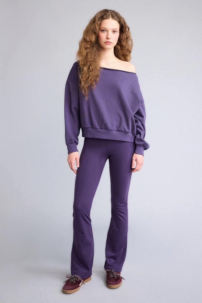 ديفاكتو سويت شيرت قماش سميك بكتف مكشوف - Image 2