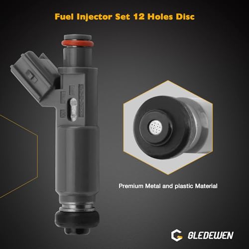 Gledewen Fuel Injectors 12 Holes 4PcsCompatible with 20022003 Toyota Camry Solara0103 Highlander Rav4 20L 24 L4 Engine Replace 232500H010 2320928020 - Image 3