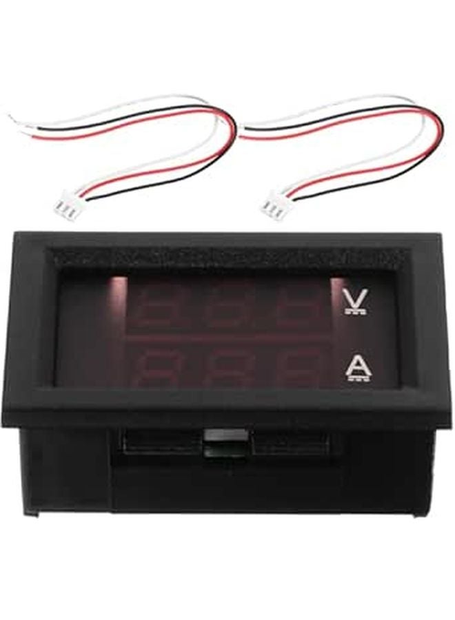Digital Voltmeter Ammeter Dual Display Voltage Monitor For Car Battery RV Motorcycle Solar Panel - Image 1