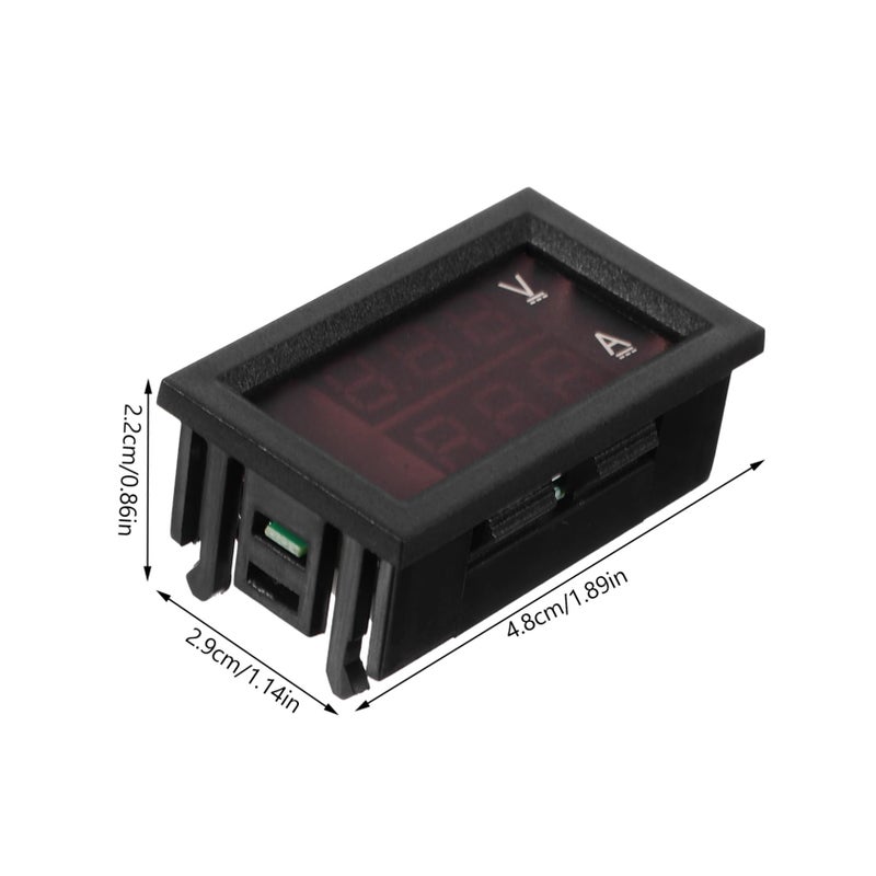 Digital Voltmeter Ammeter Dual Display Voltage Monitor For Car Battery RV Motorcycle Solar Panel - Image 3