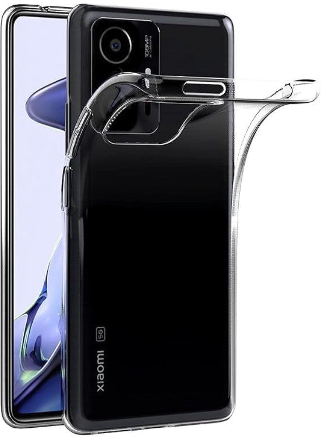 جراب لهاتف شاومي مي 11 تي / مي 11 تي برو (6.67 بوصة) مصنوع من مطاط TPU ناعم وغطاء خلفي شفاف - Image 4