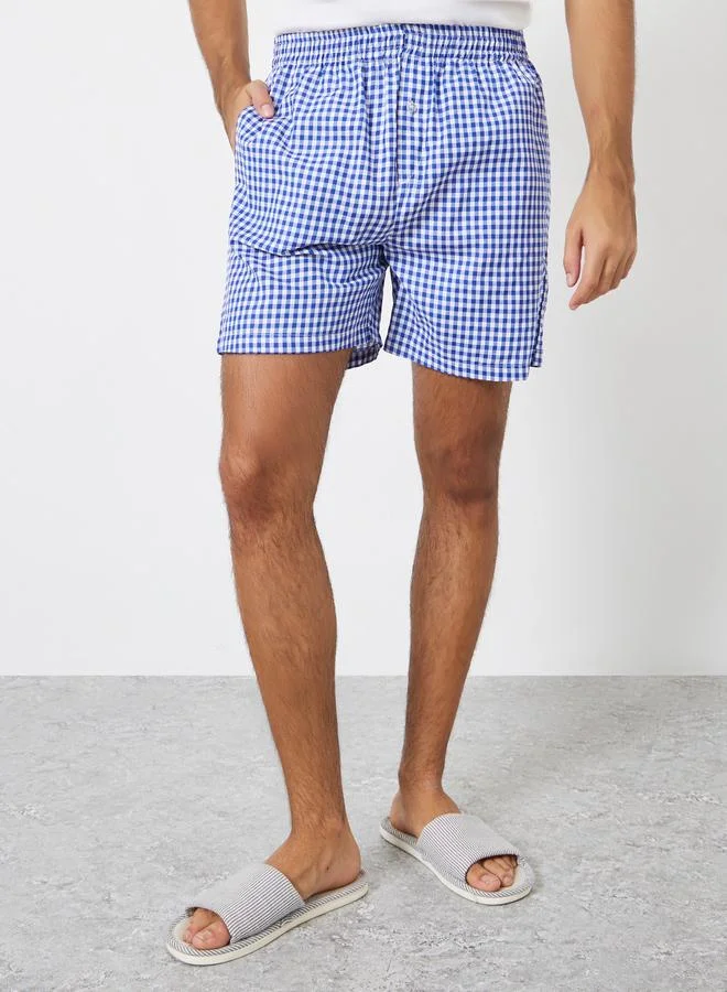 Styli Pack of 2 - Men Cotton Boxers with Button