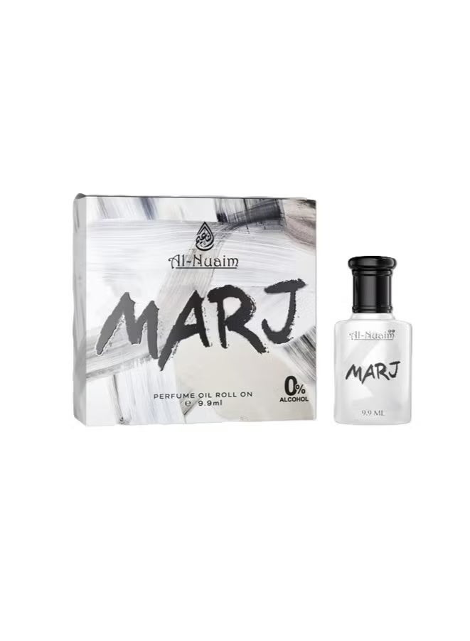 Al Nuaim MARJ Roll-On Attar 9.9ml | Spicy Floral Woody Fragrance | Alcohol-Free Long-Lasting Luxury Perfume for Men & Women - Image 1
