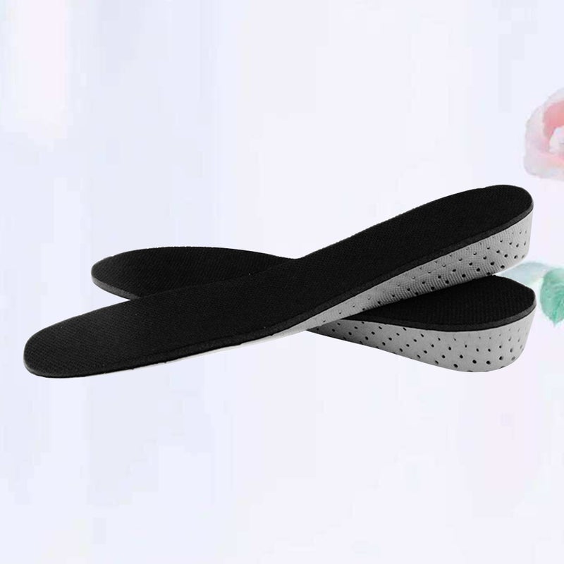2pcs Breathable Invisible Shoe Insole Cuttable EVA Slow Rising Height Increase Shoe Pads - Size 35-44 (3.5CM) - Image 1