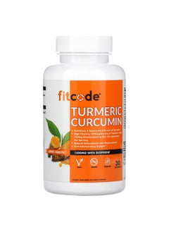 fitcode fitcode, Turmeric Curcumin, 1,500 mg, 90 Veggie Capsules (500 mg per Capsule) 