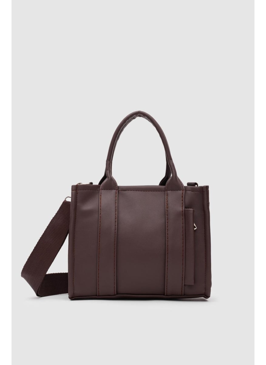 Shule Bags Faux Leather Women's Tote Bag Miles Bitter Brown  - Image 1