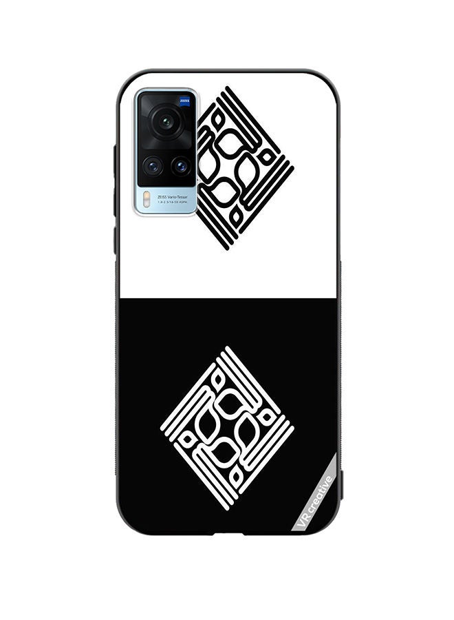 VR CREATIVE Protective Case Cover For Vivo X60 Kufi Arabic Calligraphy Design Multicolour - Image 1