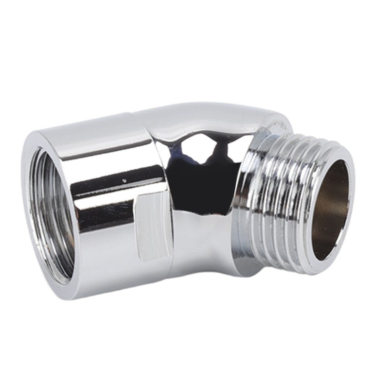 Handhold Shower Elbow Adapter 135 Degrees Shower Head Brass Elbow Adapter Shower Accessories G1/2in - Image 2