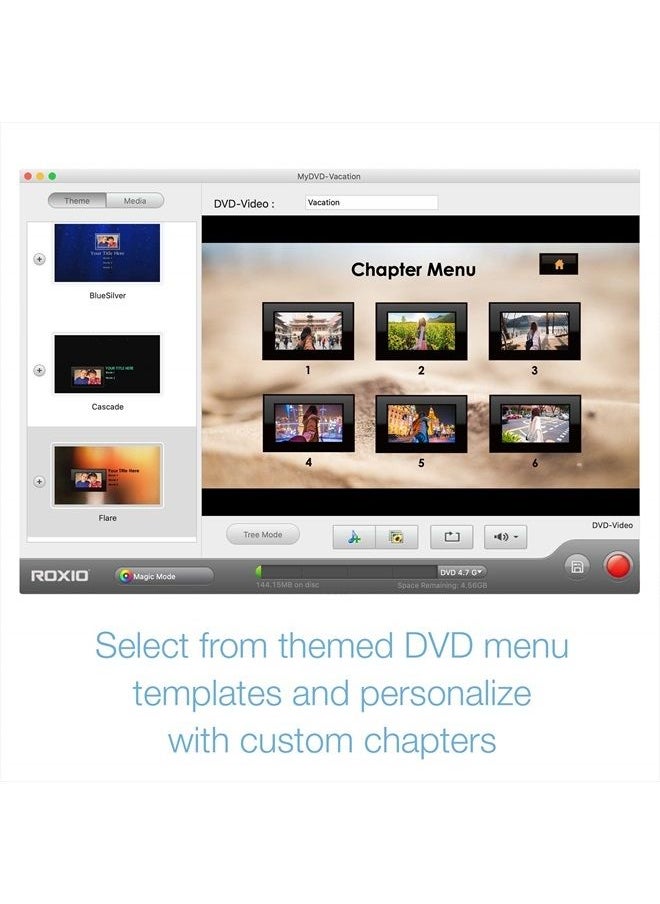 Roxio Easy VHS to DVD for Mac | VHS, Hi8, V8 Video to DVD or Digital Converter [Mac Disc]