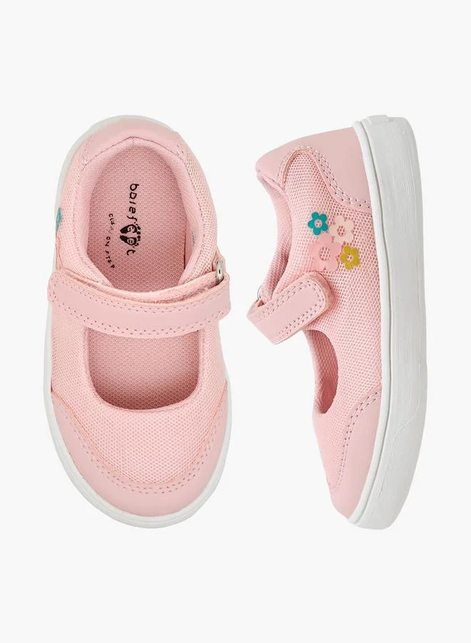 Barefeet Girls Hook & Loop Mary Jane Shoes