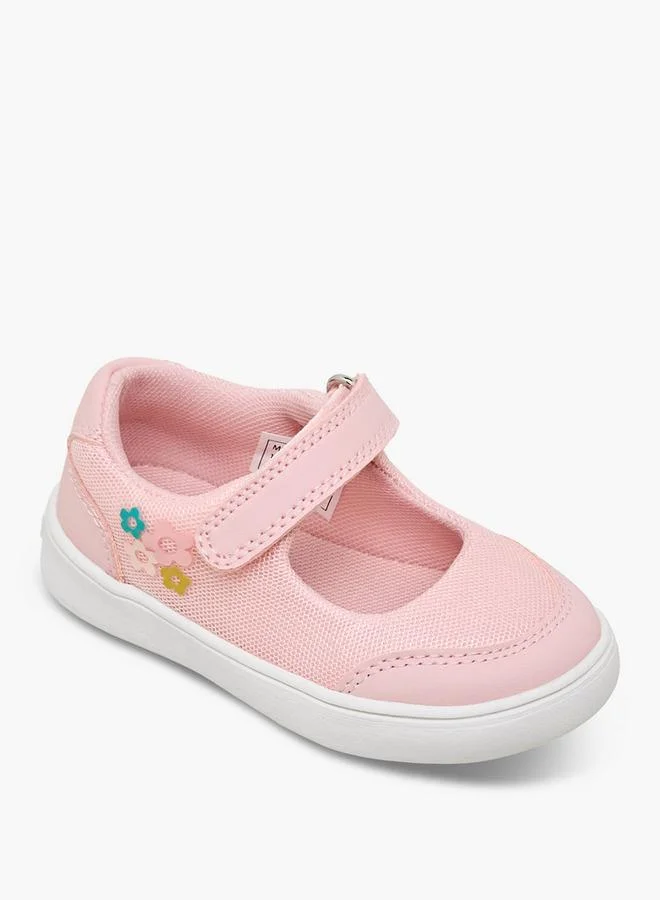 Barefeet Girls Hook & Loop Mary Jane Shoes