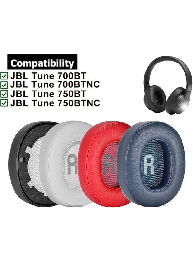 erorex Replacement Earpads For Jbl Tune 700 T700Bt T710Bt T750 Btnc T760 Nc Headphones Headset Leather Ear Pads Earmuffs Ear Cushions Sponge Memory Foam Pads - Image 2