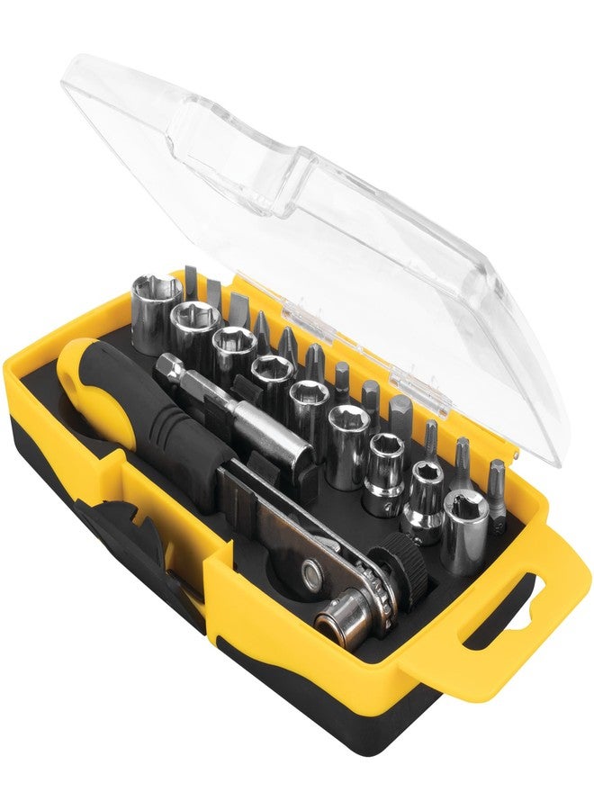 Performance Tool 20156 23-Piece Ratcheting Bit and Socket Set With Clear View Storage Case - Image 2