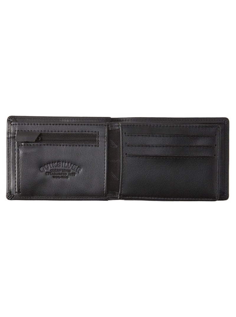 Quiksilver Men's Mack,Wallets, Black, Dimensions: Medium 4.5" [w] x 3.5" [h] / 12[w] x 9[h] cm - Image 2