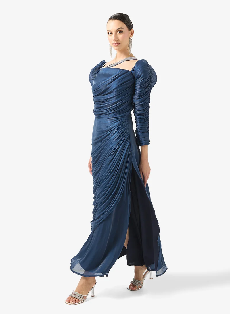 Namshi x  Drapped Dress With Crystal Strap for Women | Best Price UAE