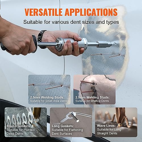 VEVOR مجموعة سحب الخدوش من VEVOR، 800 واط لحام بقعة مع 5 أوضاع سهلة الاستخدام، صندوق أدوات شامل لإصلاحات السيارات الاحترافية أثناء التنقل. - Image 4