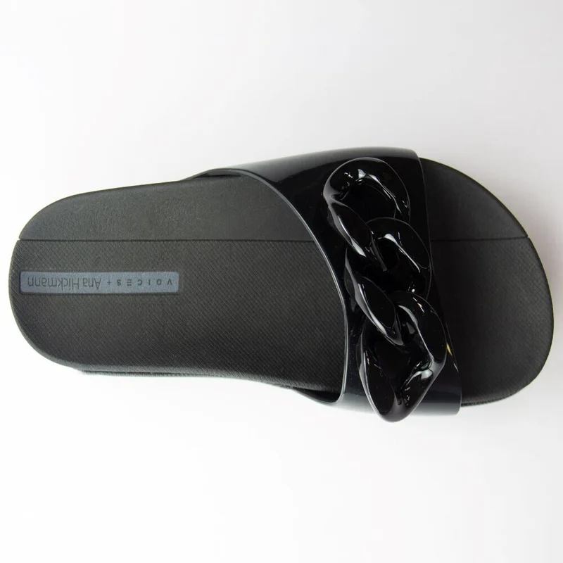 Voices Voices Women'S Slides, Slide Soul Corrente - 003.00005, Color - Black