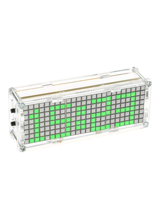 NIBEMINENT DIY Digital LED Clock Kit Gold/Black/Silver 15x2.5x9cm  - Image 1