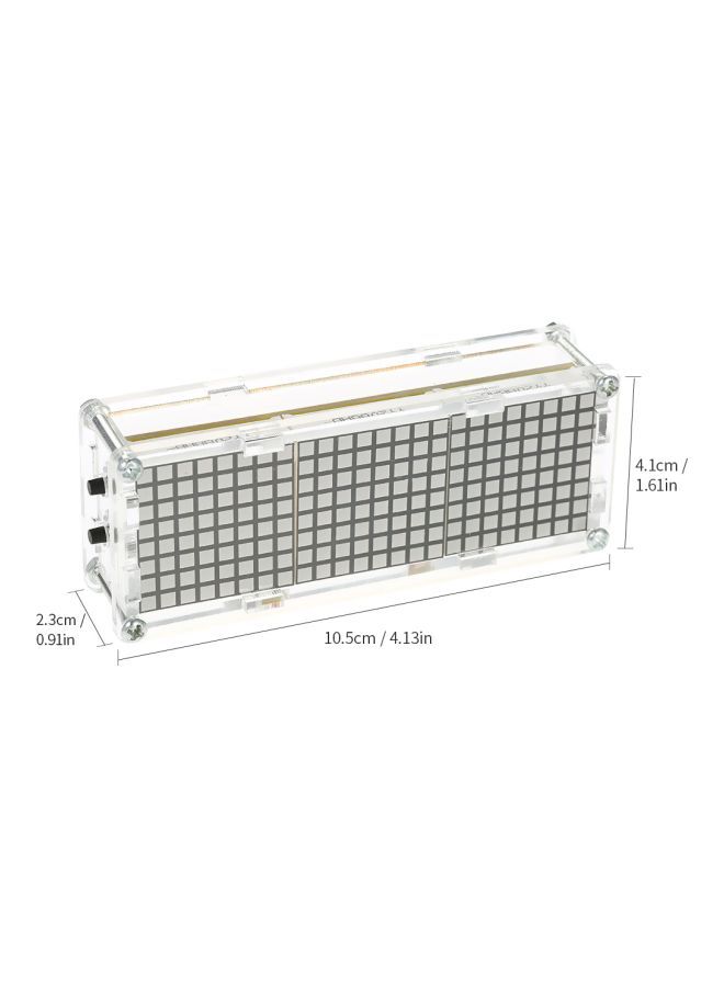 NIBEMINENT DIY Digital LED Clock Kit Gold/Black/Silver 15x2.5x9cm  - Image 3