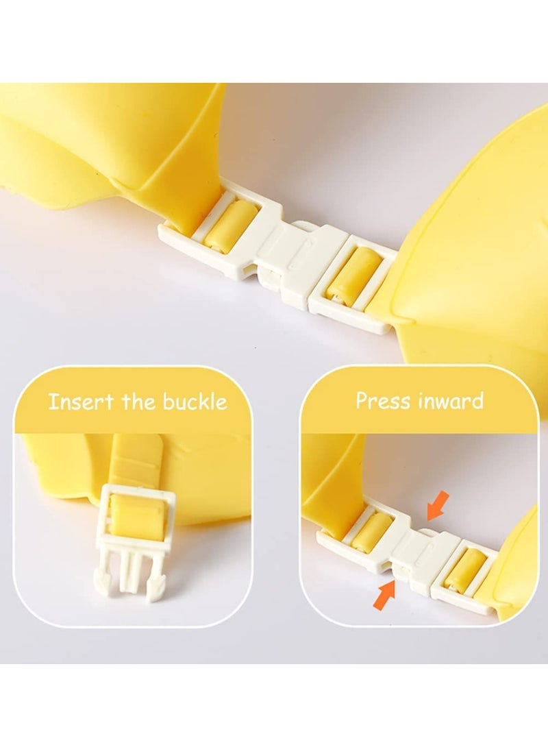 SOLARAE Baby Shower Shampoo Cap Shield, Lsolate for Kids, Visor Hat Eye and Ear Protection 0-9 Years Old Children, Cute Crown Shape Makes the Bath More Fun (Yellow) - Image 3