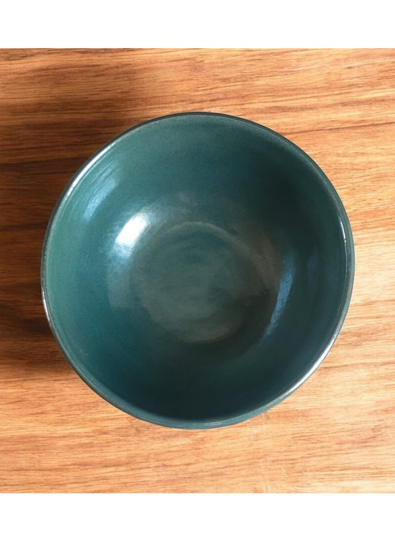 بوله ببريق يستخدم فوق النار وداخل الافران وتستخدم للشوربه من الفخار والخزف مقاس  15 cm