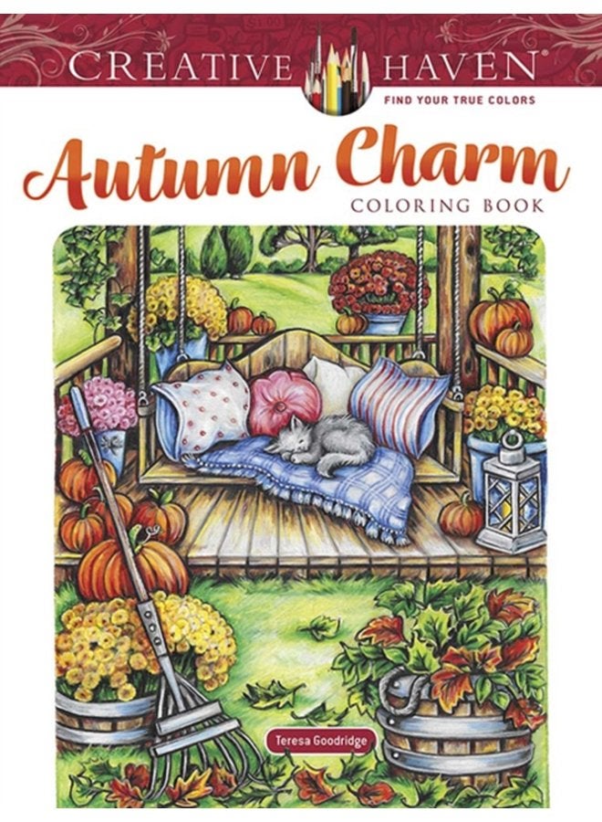 Creative Haven Autumn Charm Coloring Book - Paperback