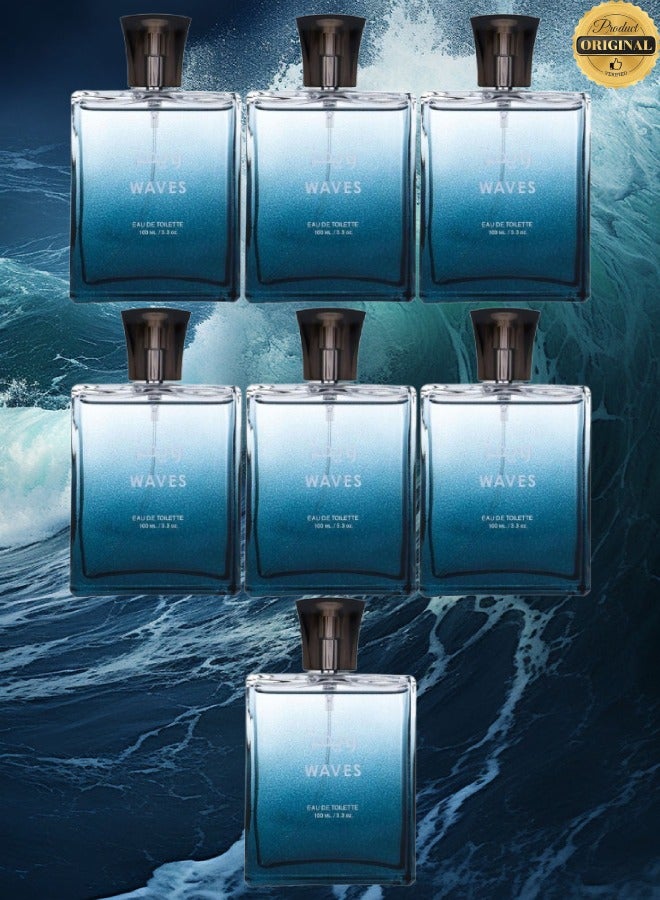 Waves 7 Pieces Waves Perfume 100ML - Image 1