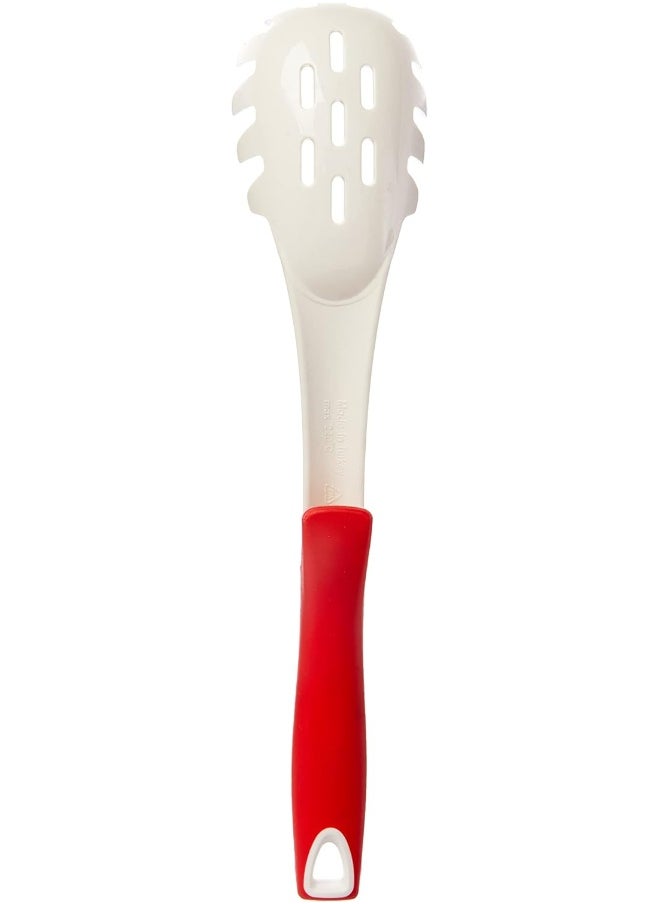 Winds Trading - Sunplast Spaghetti Server Pasta Server with Soft-Touch Handle 32cm - Comfortable Grip Pasta Spoons - Server Spoon for Non-Stick Pots and Pans Red & Black Color - Image 1