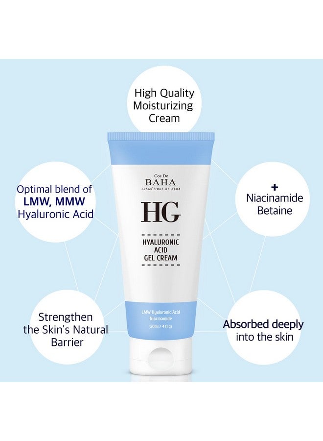 Cos De BAHA Hyaluronic Enriched Hydrating Cream With Niacinamide Soothing Moisture For Radiant Complexion Gentle Care For Face Enhance Skin Texture 1 Fl Oz (30Ml) - Image 2
