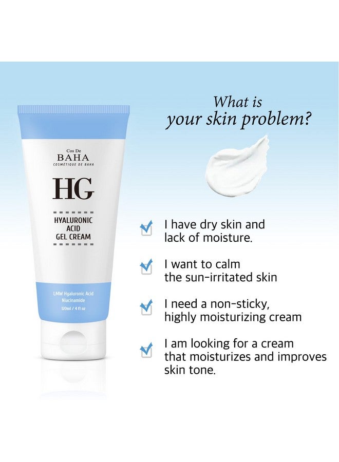 Cos De BAHA Hyaluronic Enriched Hydrating Cream With Niacinamide Soothing Moisture For Radiant Complexion Gentle Care For Face Enhance Skin Texture 1 Fl Oz (30Ml) - Image 4