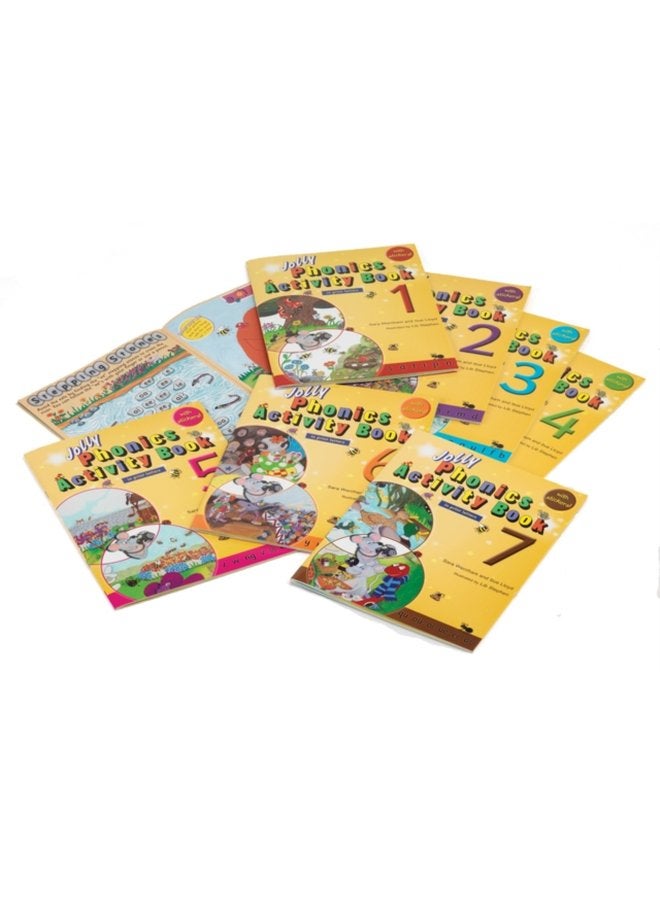 Jolly Phonics Activity Books 1 7 In Print Letters American English edition - Paperback