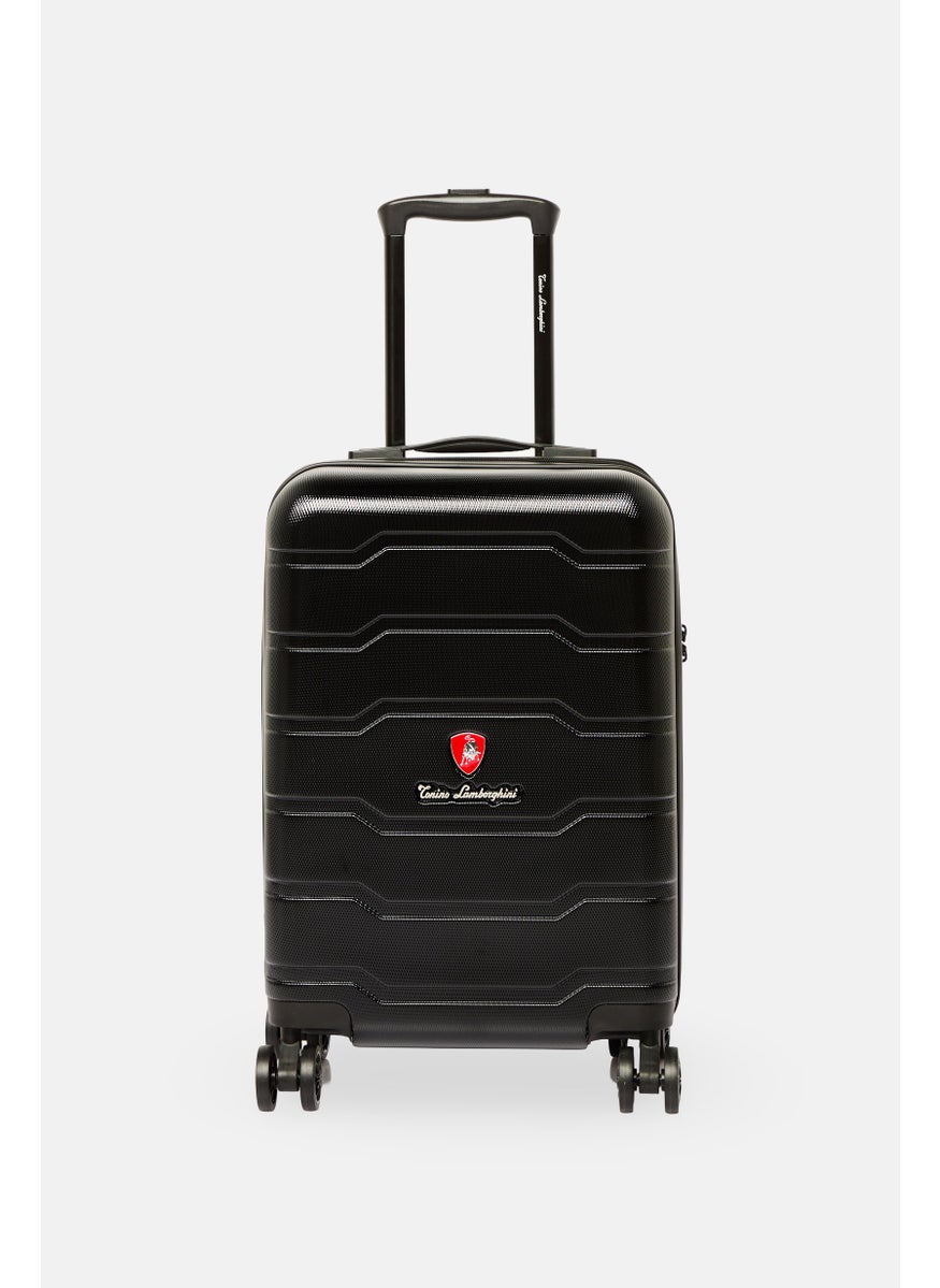 Tonino Lamborghini 21,1 Inch Underseat Brand Logo Cabin Spinner Luggage, Black  - Image 1