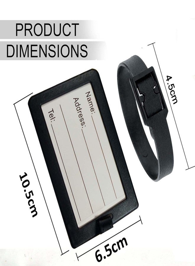Shining Zon Luggage Identification Tags for Bags,Backpacks and Suitcase with Funny Quote Messages (Pack of 12 Black) - Image 2