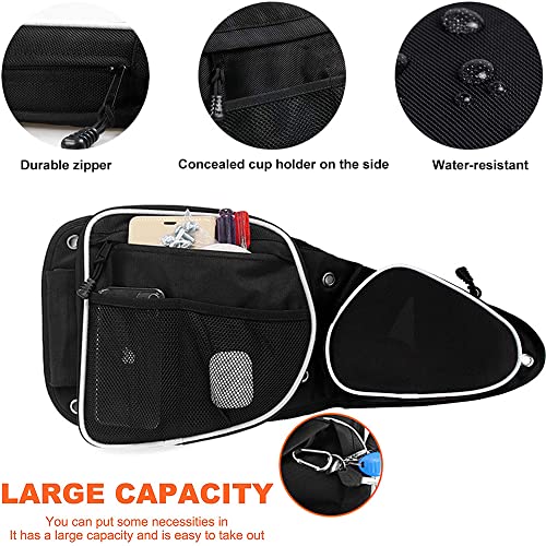 Skyour UTV Side Door Bags for Polaris RZR, 2pcs UTV Front Door Side Storage Bag Set Replacement for 2014-2020 UTV Polaris RZR XP Turbo Turbo S 1000 S900 (White) - Image 2