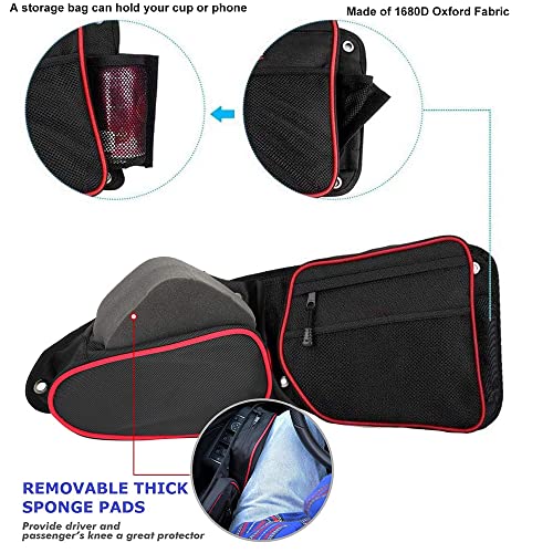 Skyour UTV Side Door Bags for Polaris RZR, 2pcs UTV Front Door Side Storage Bag Set Replacement for 2014-2020 UTV Polaris RZR XP Turbo Turbo S 1000 S900 (White) - Image 4